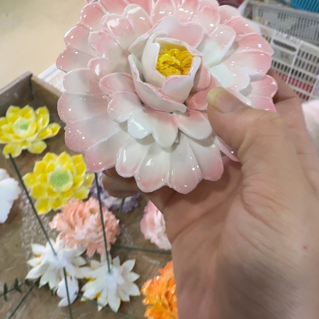 瑕疵2037 陶瓷花拍满20元发货，退款的拉黑