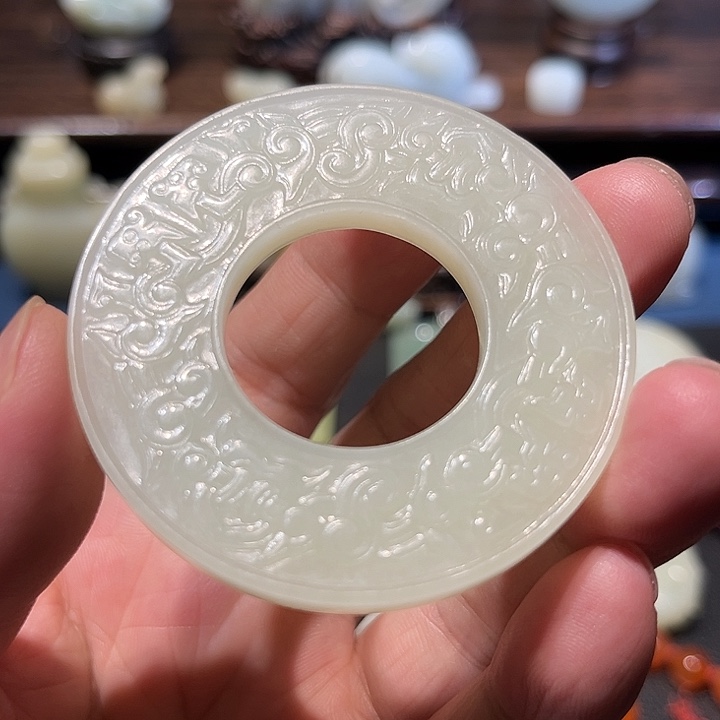 繁***梦和田玉未镶嵌挂件