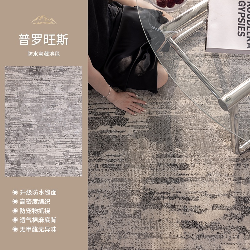 普罗旺斯-简约意式轻奢高级感防水抗污耐脏地毯客厅卧室沙发