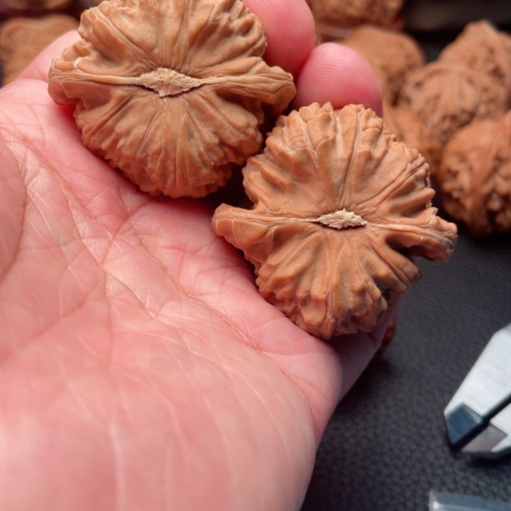 文玩核桃把件43全品球白练手对