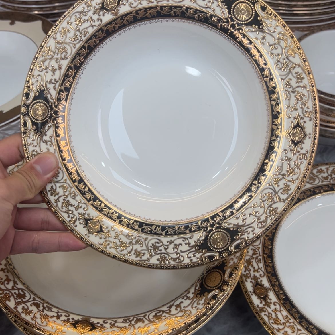 【闪购商品】瓷片9寸草帽盘两个一单福利价