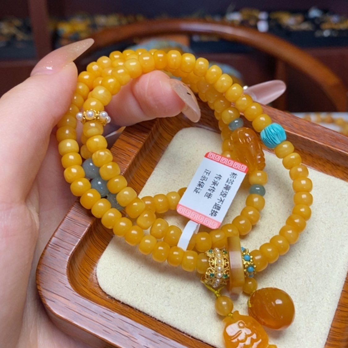 【闪购商品】蜜蜡手链未镶嵌手串