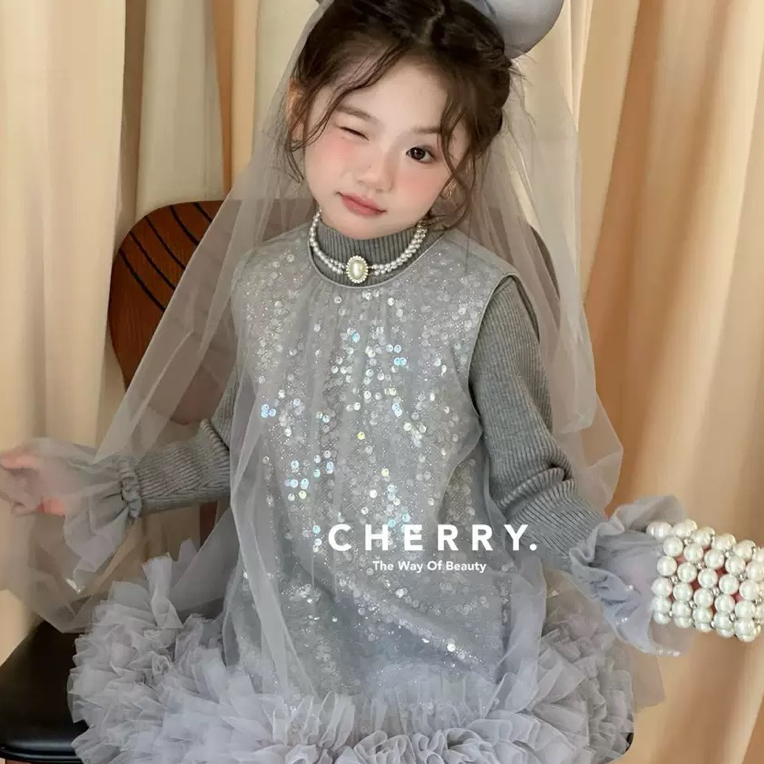 25年冬毛衣纱裙头纱套装