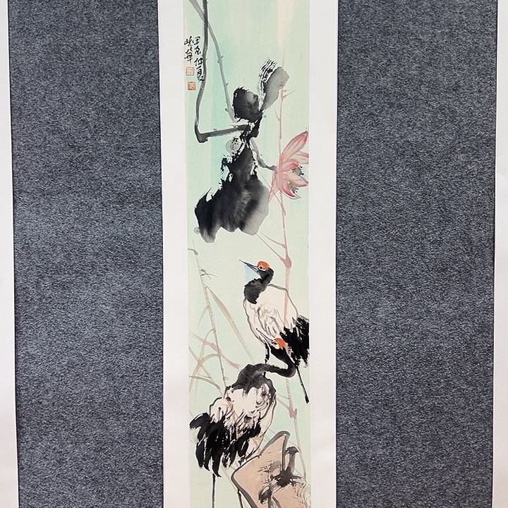 国画知鱼之乐纯手绘