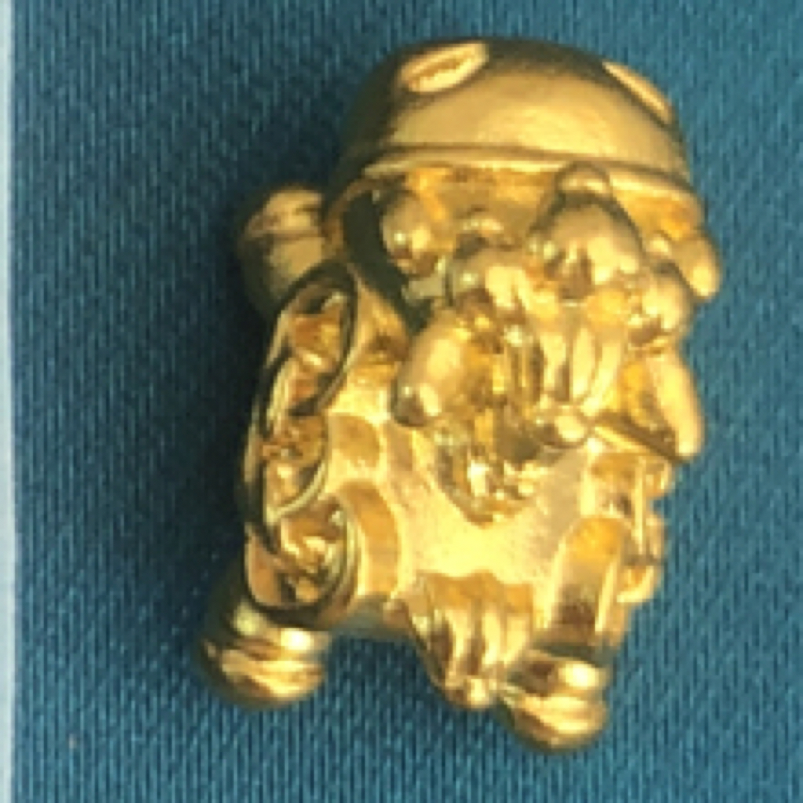 J1040足金999小飞马通孔黄金转运珠