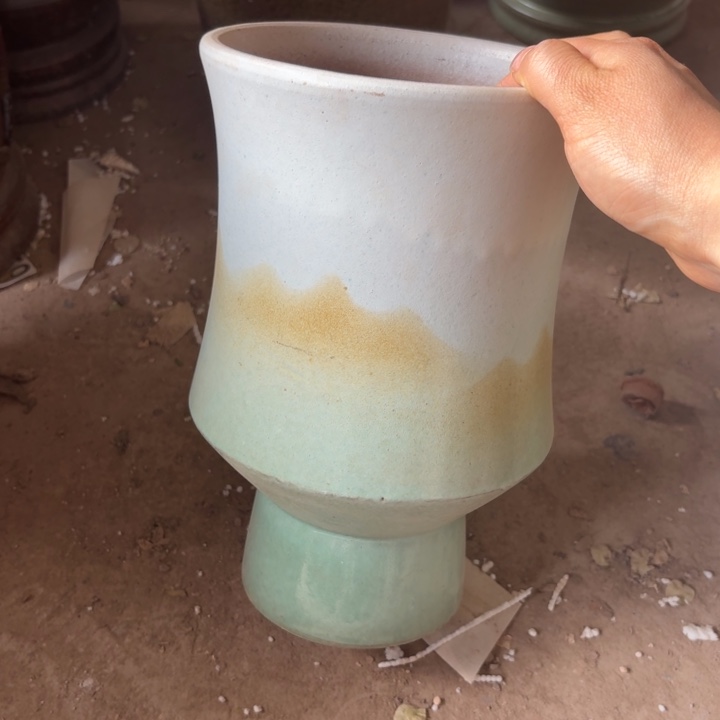 紫砂花盆口径16/25微瑕