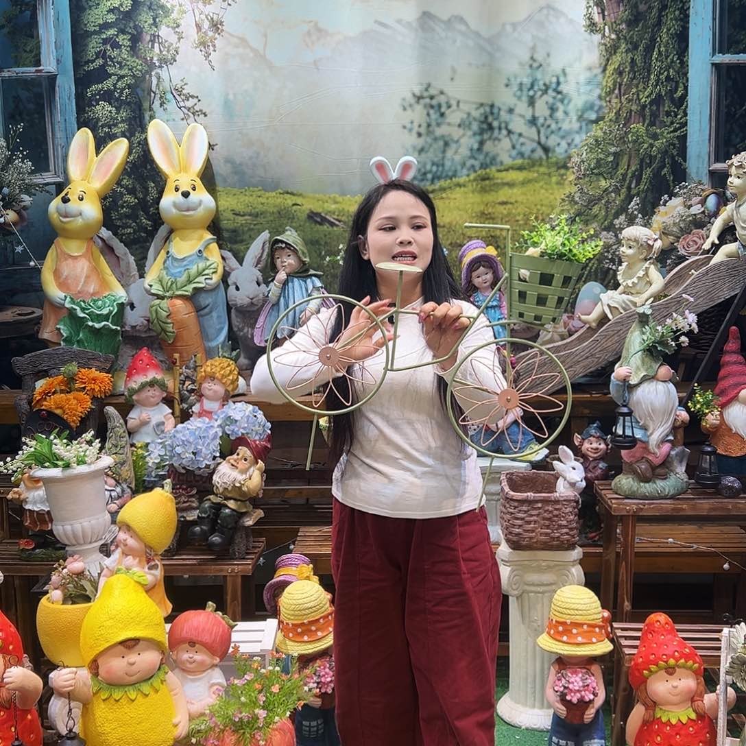 花园摆件红红火火
