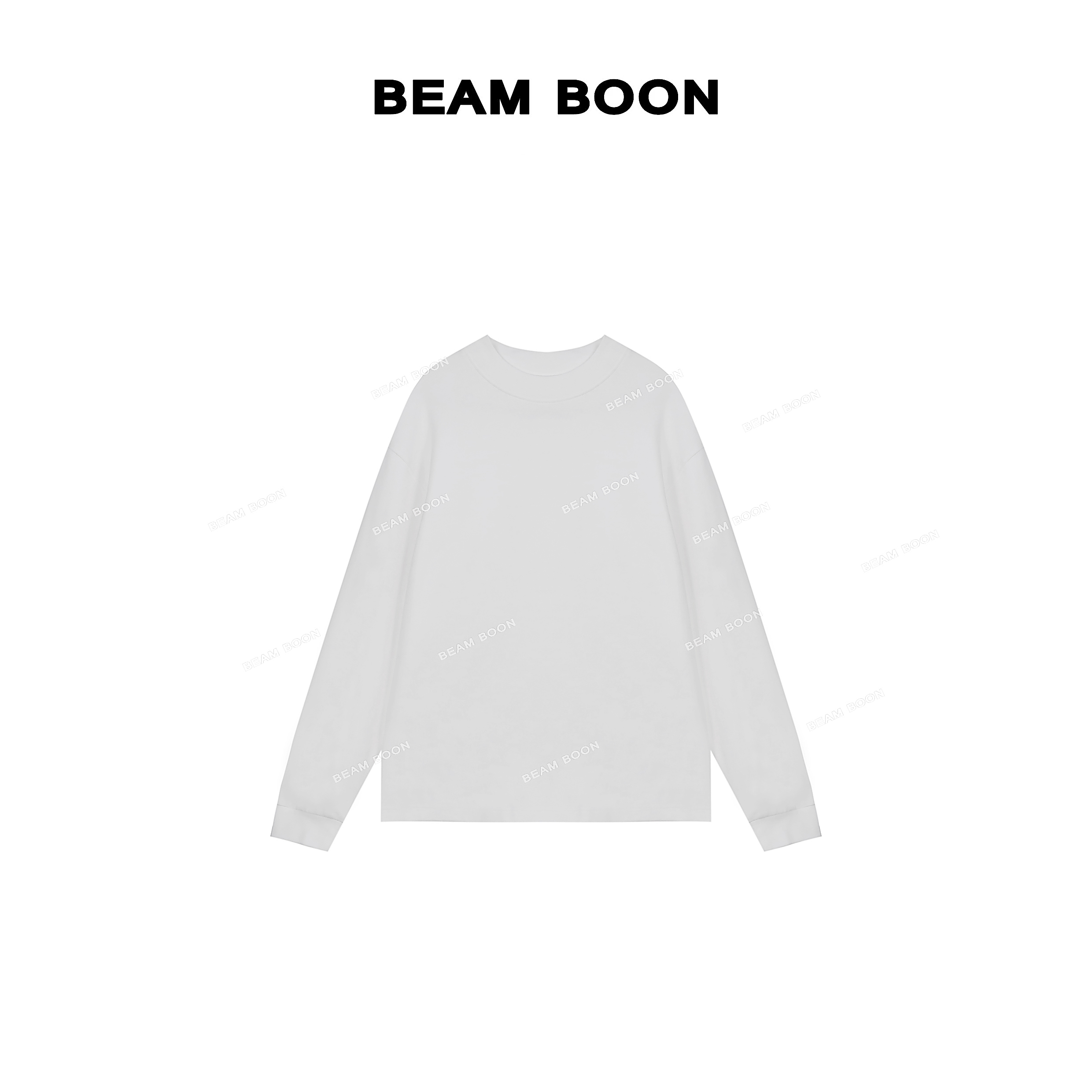 【巴音布鲁】呼吸双面棉感软弹中领舒适随性休闲宽松极简T恤