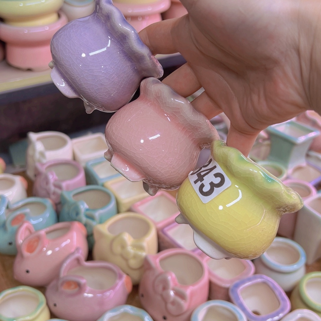  陶瓷花盆当场凑满12包邮