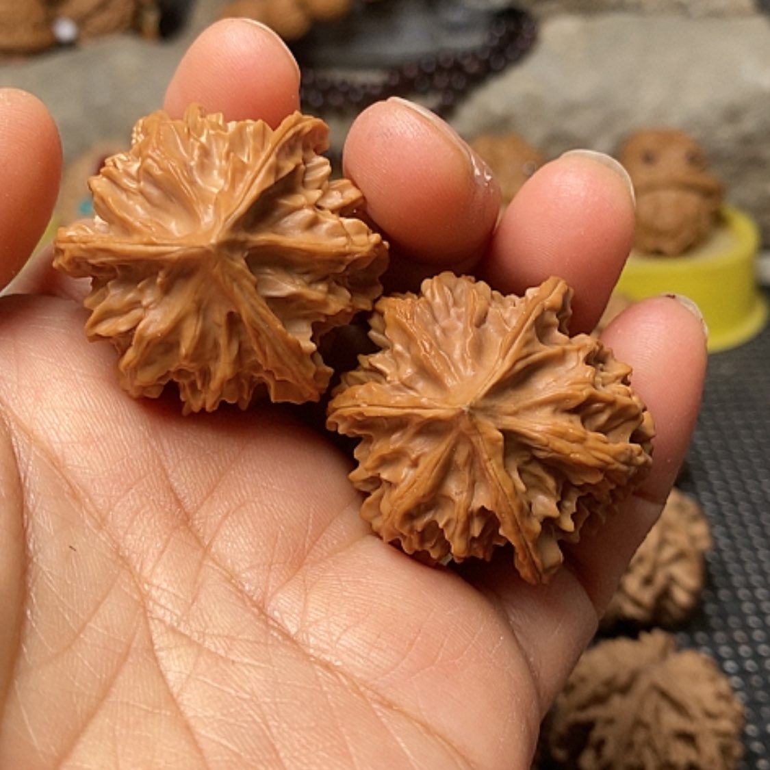 【闪购商品】把件文玩核桃三棱正奔35