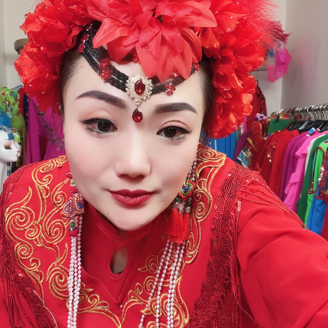 额头帘加小红花加发卡2套