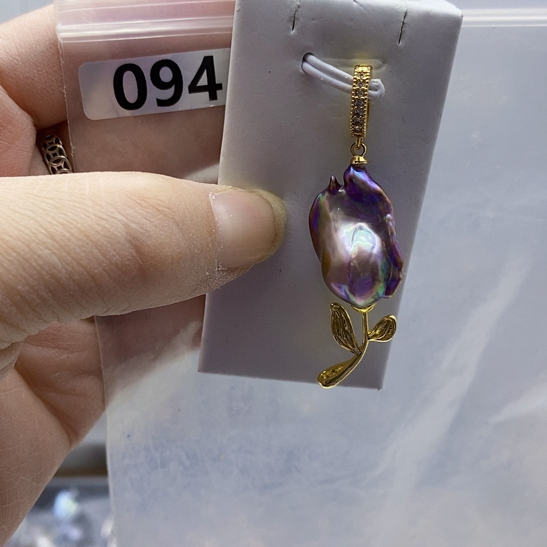 颈饰合金淡水珍珠