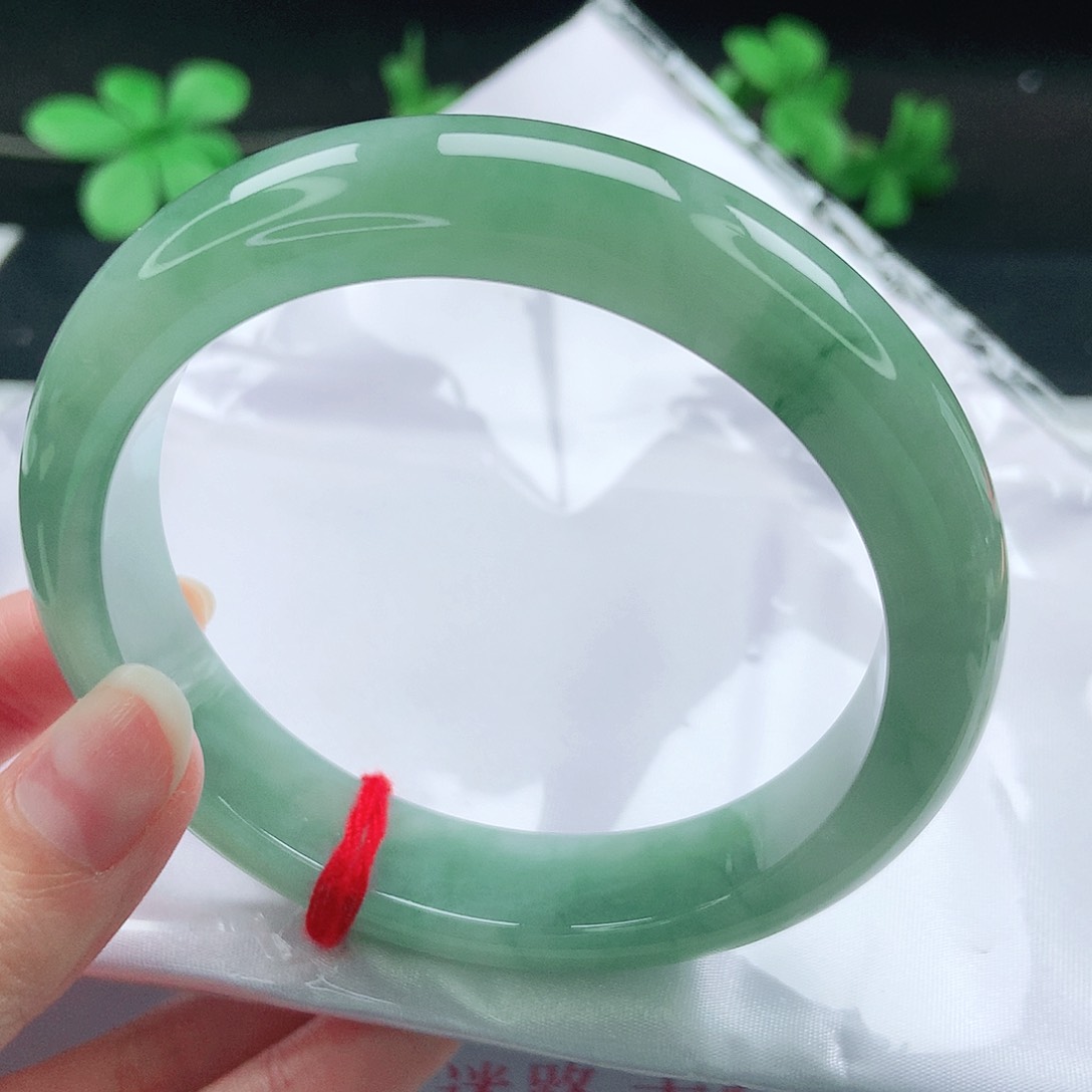 未镶嵌手镯翡翠62圈
