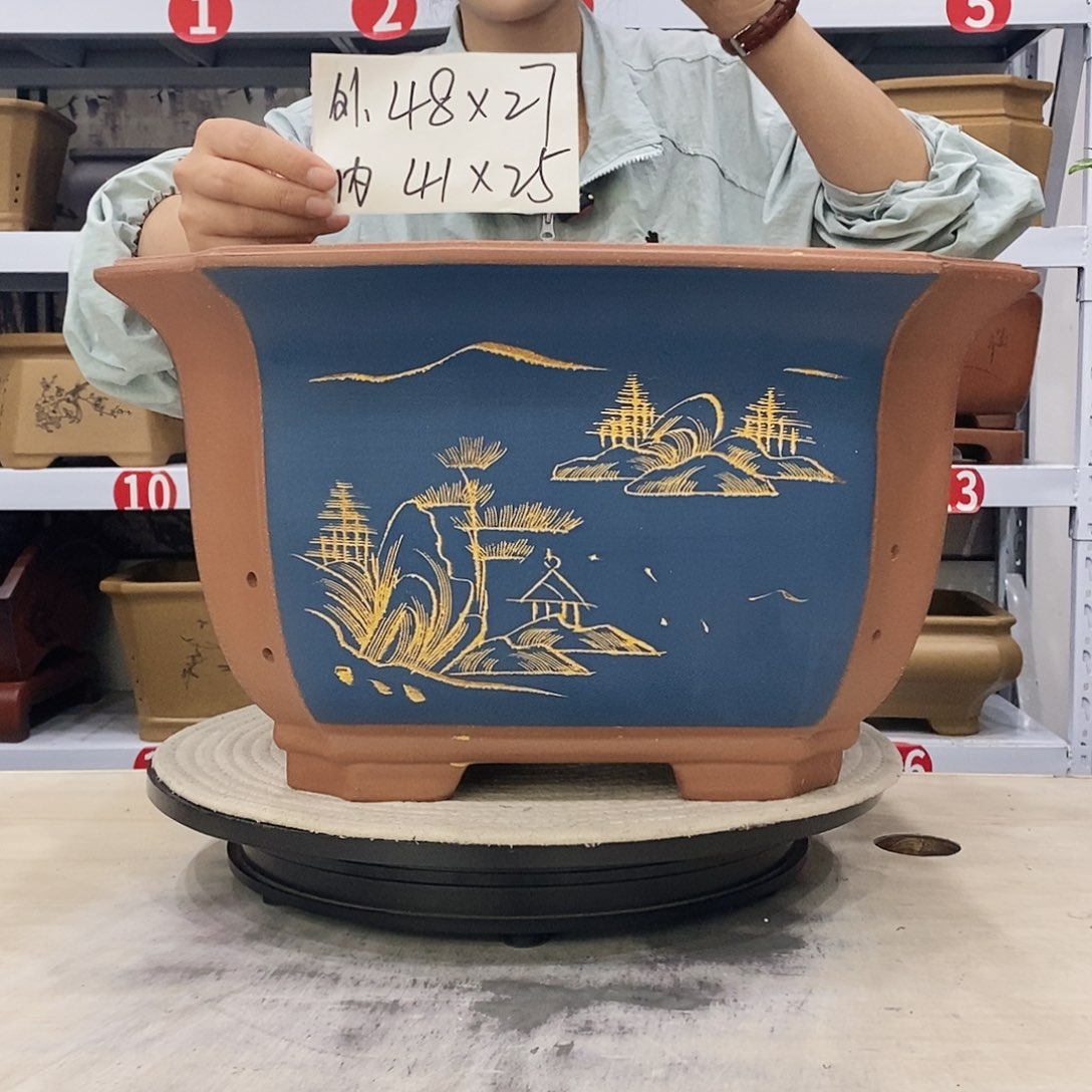 紫砂花盆紫砂花盆