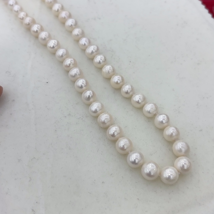 淡水珍珠颈饰银S925镶嵌702