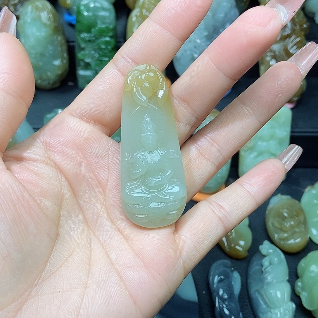 和田玉颈饰未镶嵌鸿**头