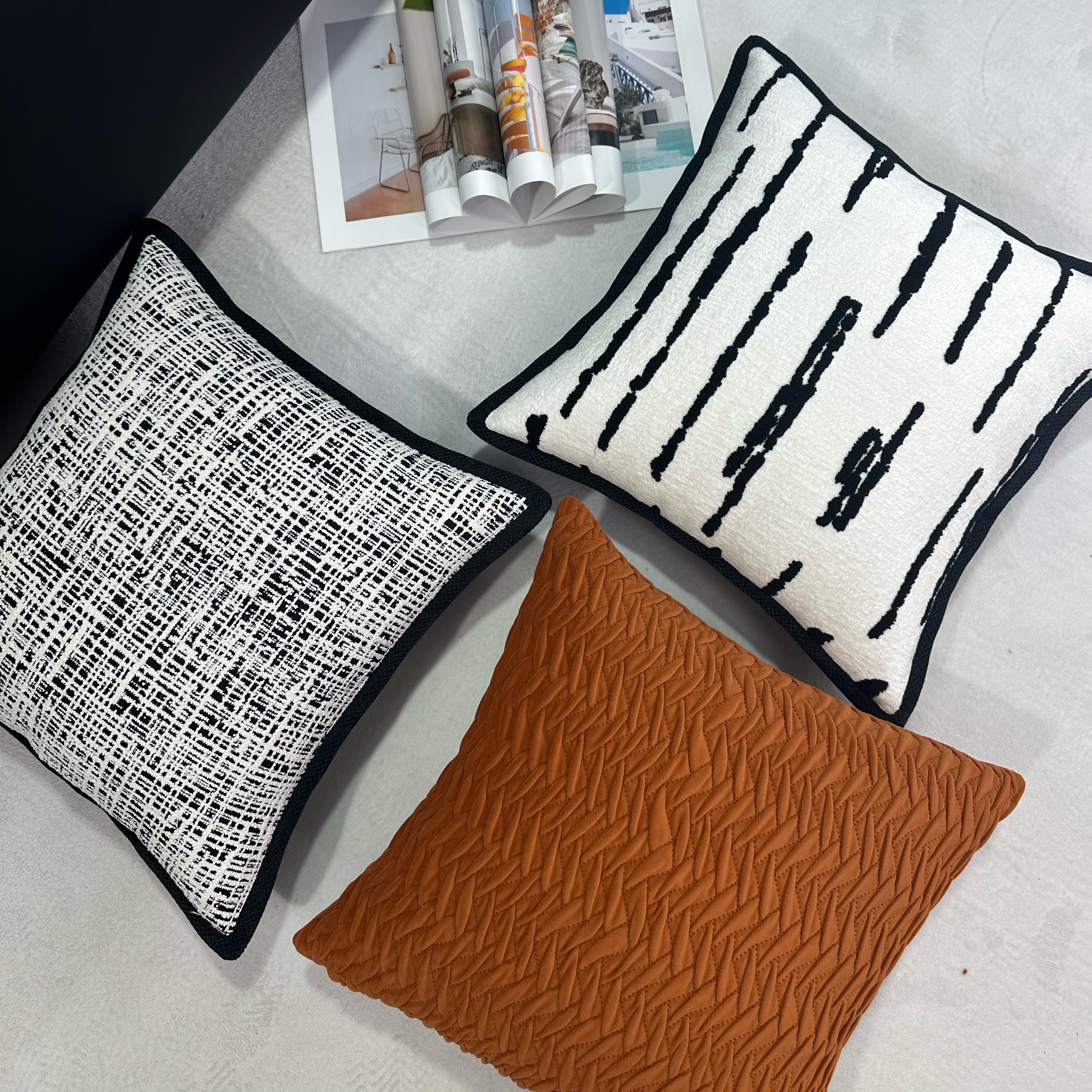 【魅力小香风】小香风轻奢抱枕现代简约抽象派抱枕沙发靠垫飘窗靠背