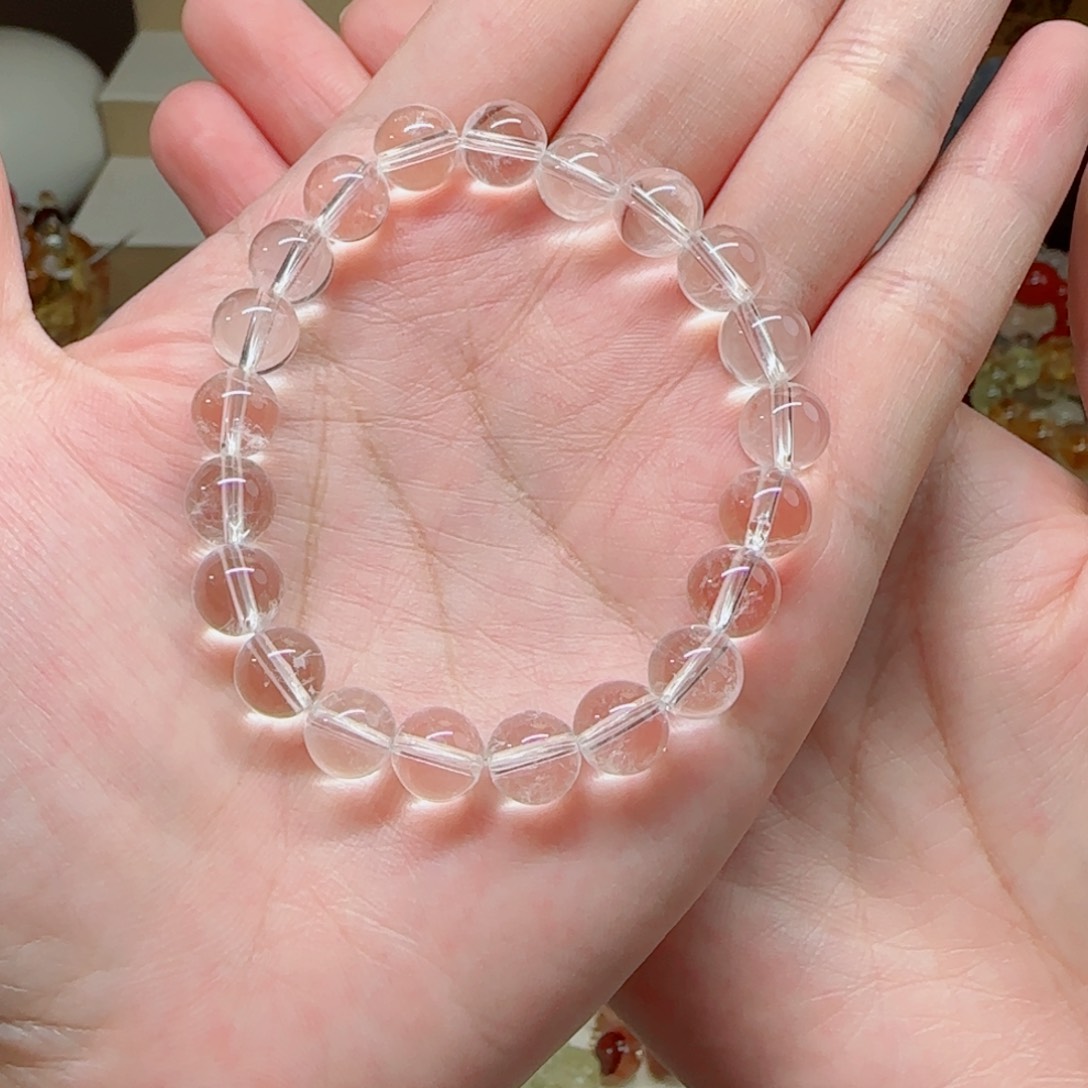 水晶手串未镶嵌白水晶8m
