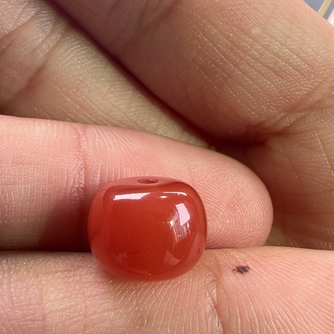 南红玛瑙墩子10.8*8未镶嵌