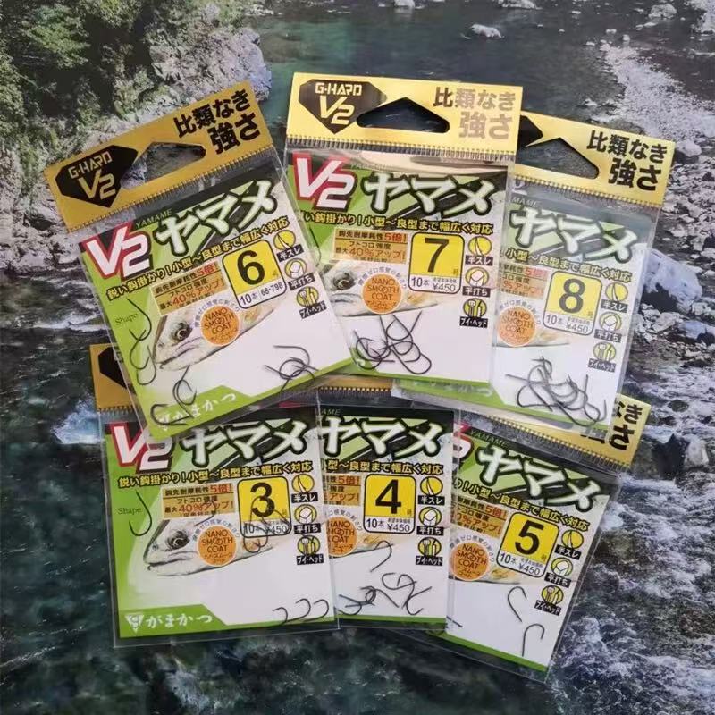 原日本进口伽马卡兹V2淡水野钓鲫鱼超轻耐磨高强度半倒刺溪流鱼钩