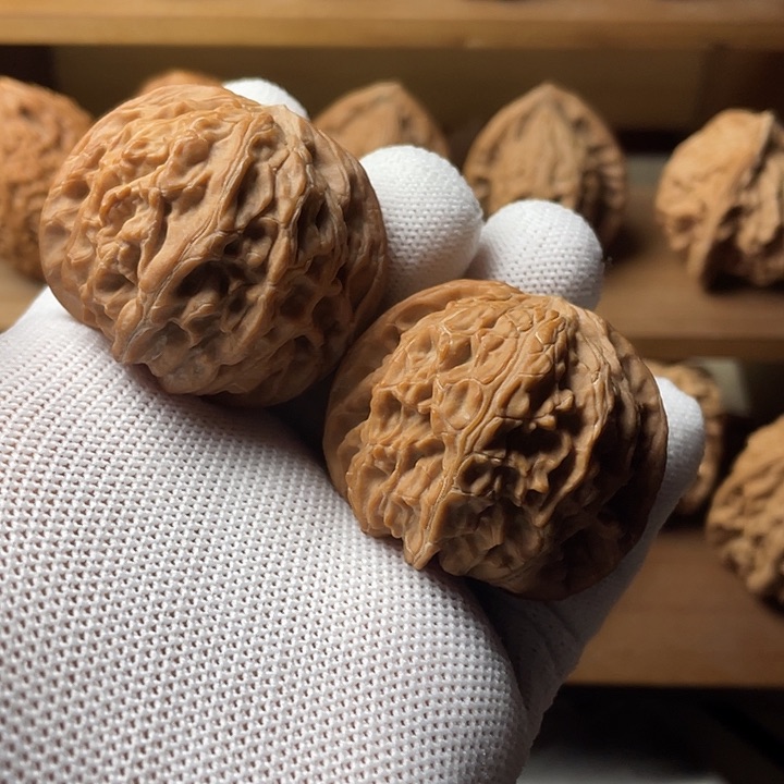 吊坠文玩核桃磨盘狮子头43