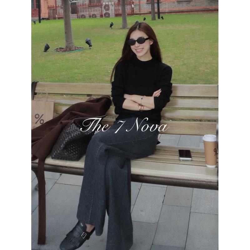 THE 7 NOVA『舒适主义』桑蚕丝绵羊毛混纺宽松显瘦休闲裤SGX4407