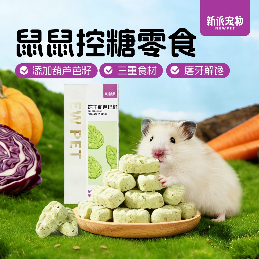 新派宠物仓鼠冻干宠物零食宠物小零食仓鼠粮食金丝熊粮食仓鼠零食