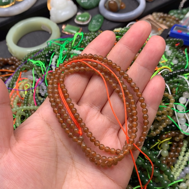 和田玉未镶嵌手链15