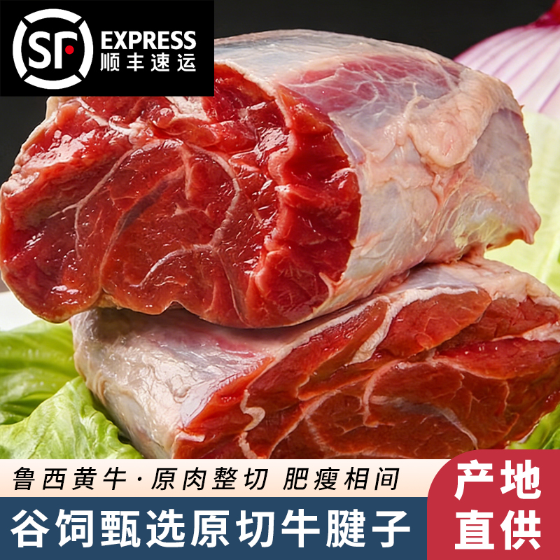 新鲜现宰清真谷饲牛腱子4斤红烧酱卤牛肉礼盒顺丰包邮