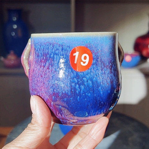 杯亚*原矿釉手工制作钧瓷