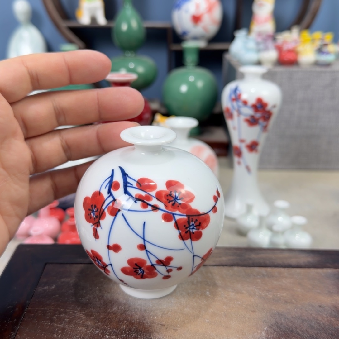 陶瓷手工小花器摆件
