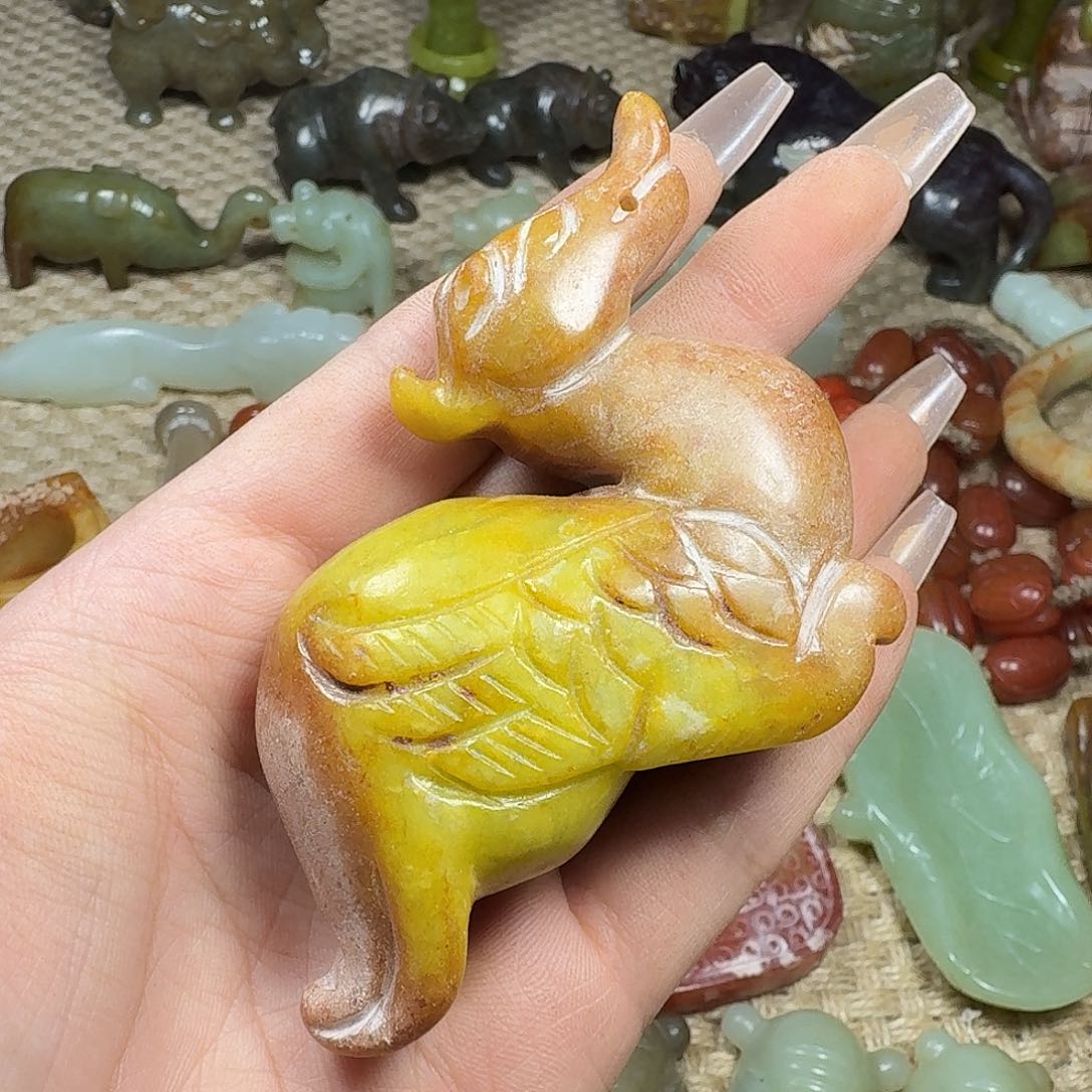 白玉菩提吊坠挂件