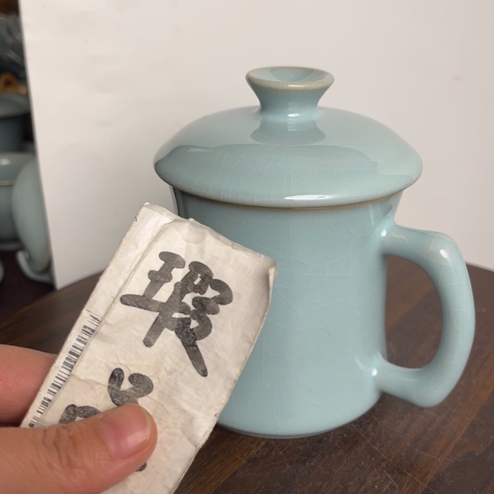 摆件陶天青办公杯瑕品kkkkkkkkkk