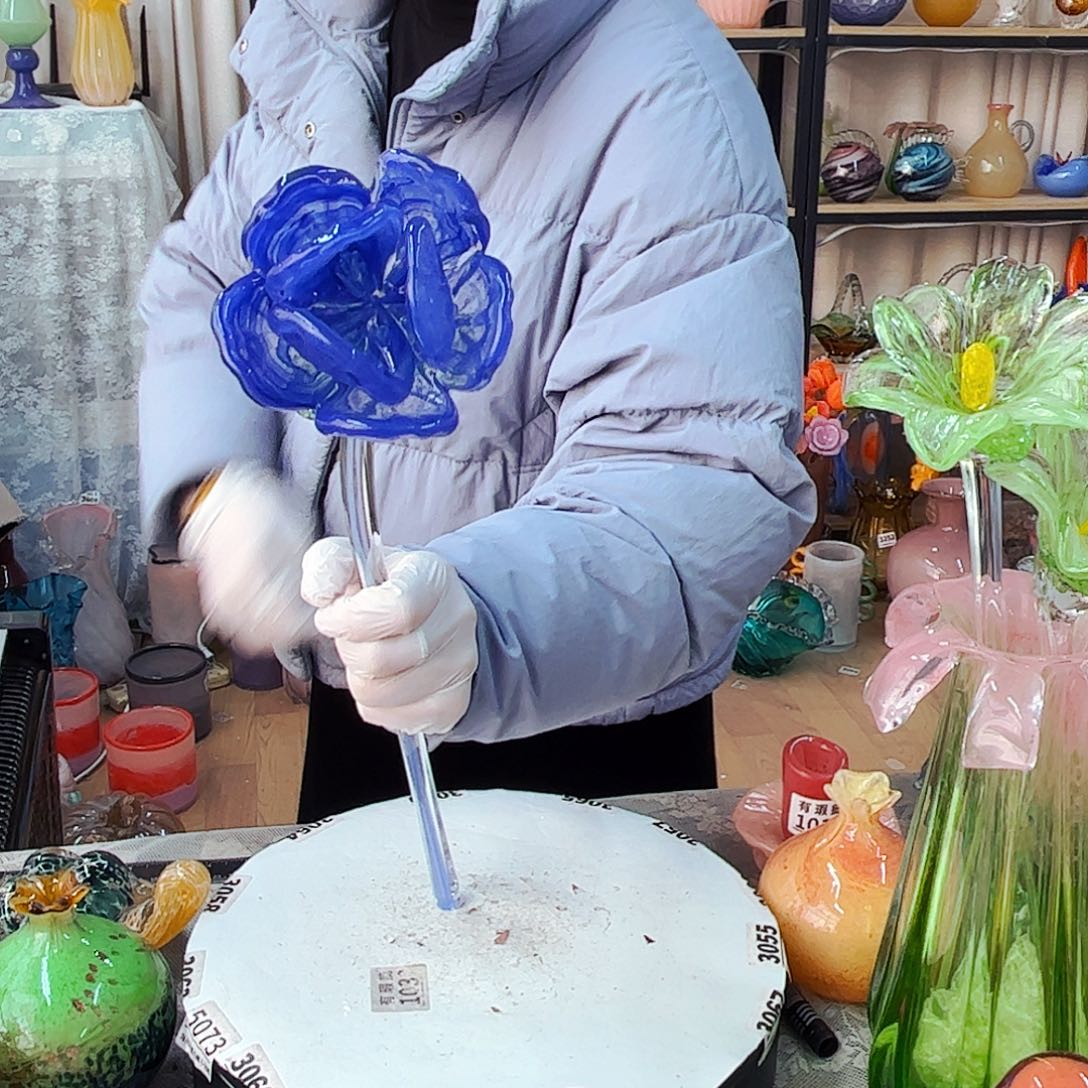 牡丹瑕 福利家悦琉璃工艺品