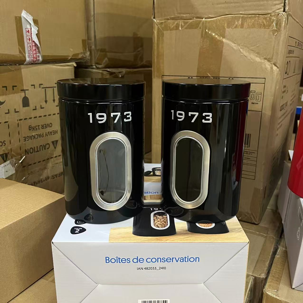 K251977 厨房储物罐收纳罐两件套11*17cm