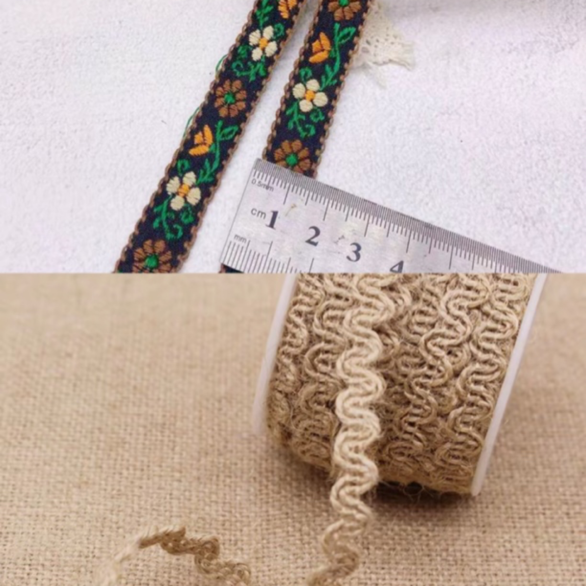 （小美好手工）创意复古麻绳缠绕装饰花边用于DIY手工编织常用材料