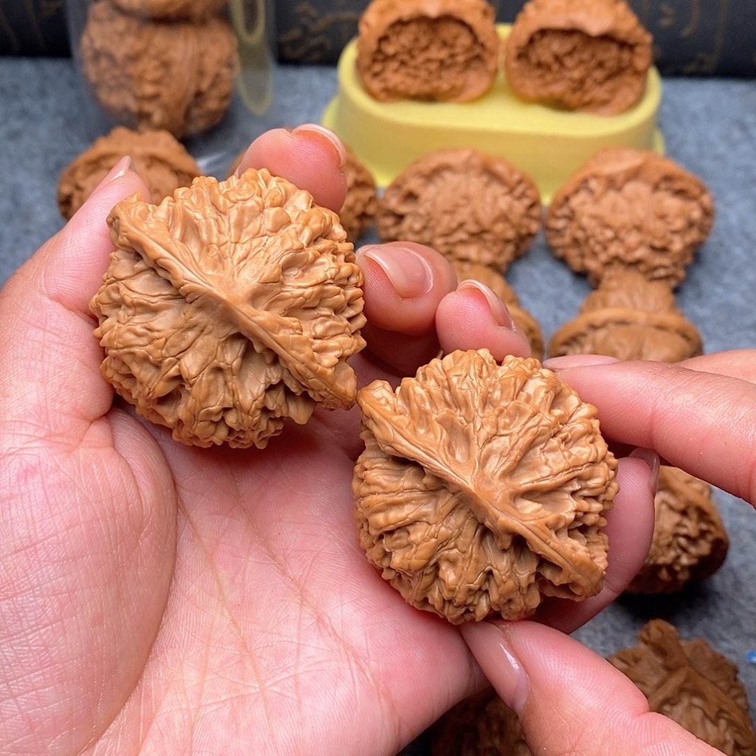 文玩核桃把件官帽49全