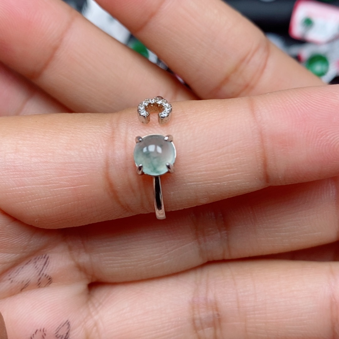 翡翠戒指未镶嵌戒指