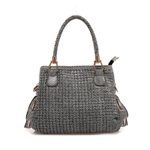 06拉链多层款水洗纹方形斜挎包高雅经典灰色时尚潮流水桶包