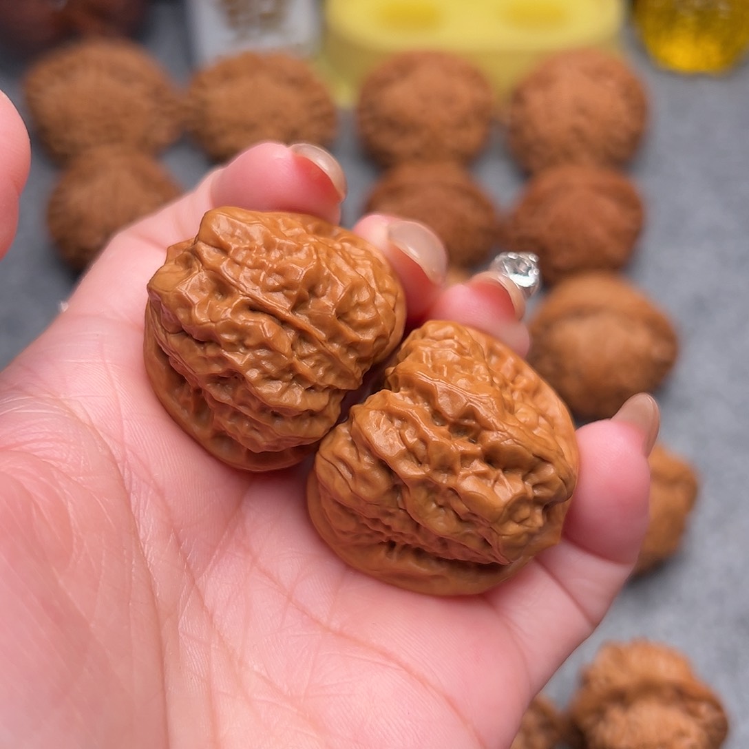 把件文玩核桃精品蛤蟆头35全品