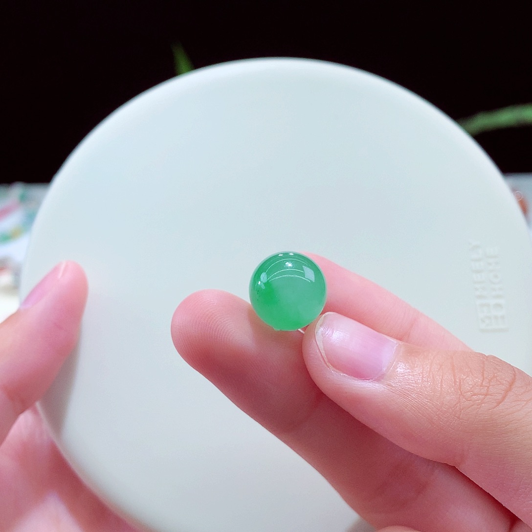 未镶嵌手链翡翠满绿卡12.6mm