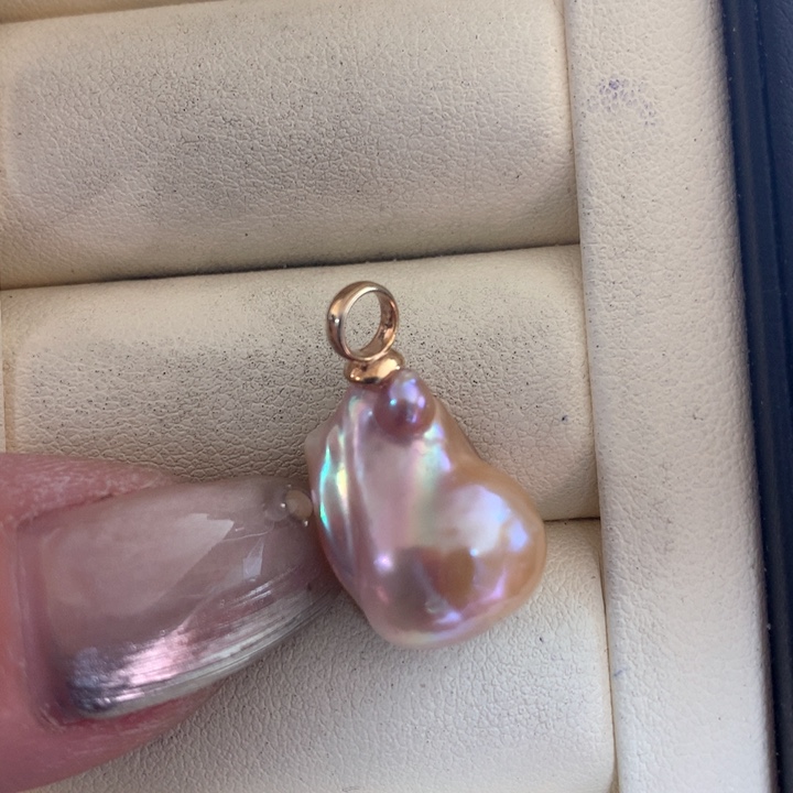 颈饰银S925镶嵌淡水珍珠