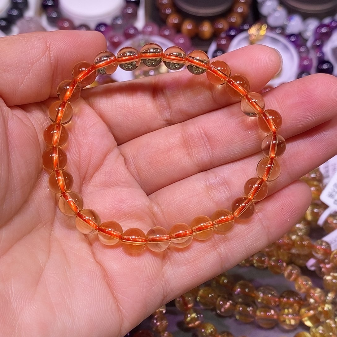 未镶嵌手链水晶黄水晶7