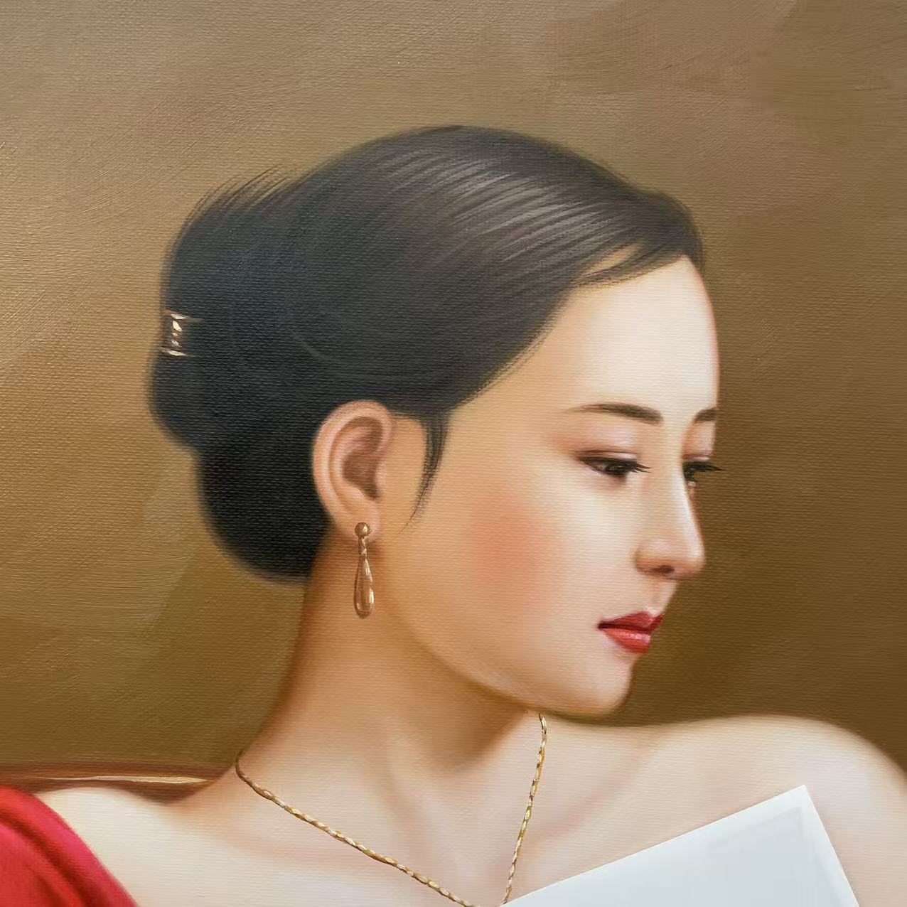 林彦新-背影-约60*90厘米-油画-麻布