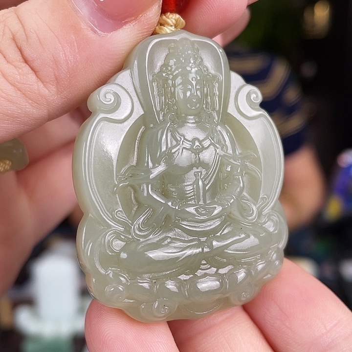 和田玉未镶嵌颈饰定制发货