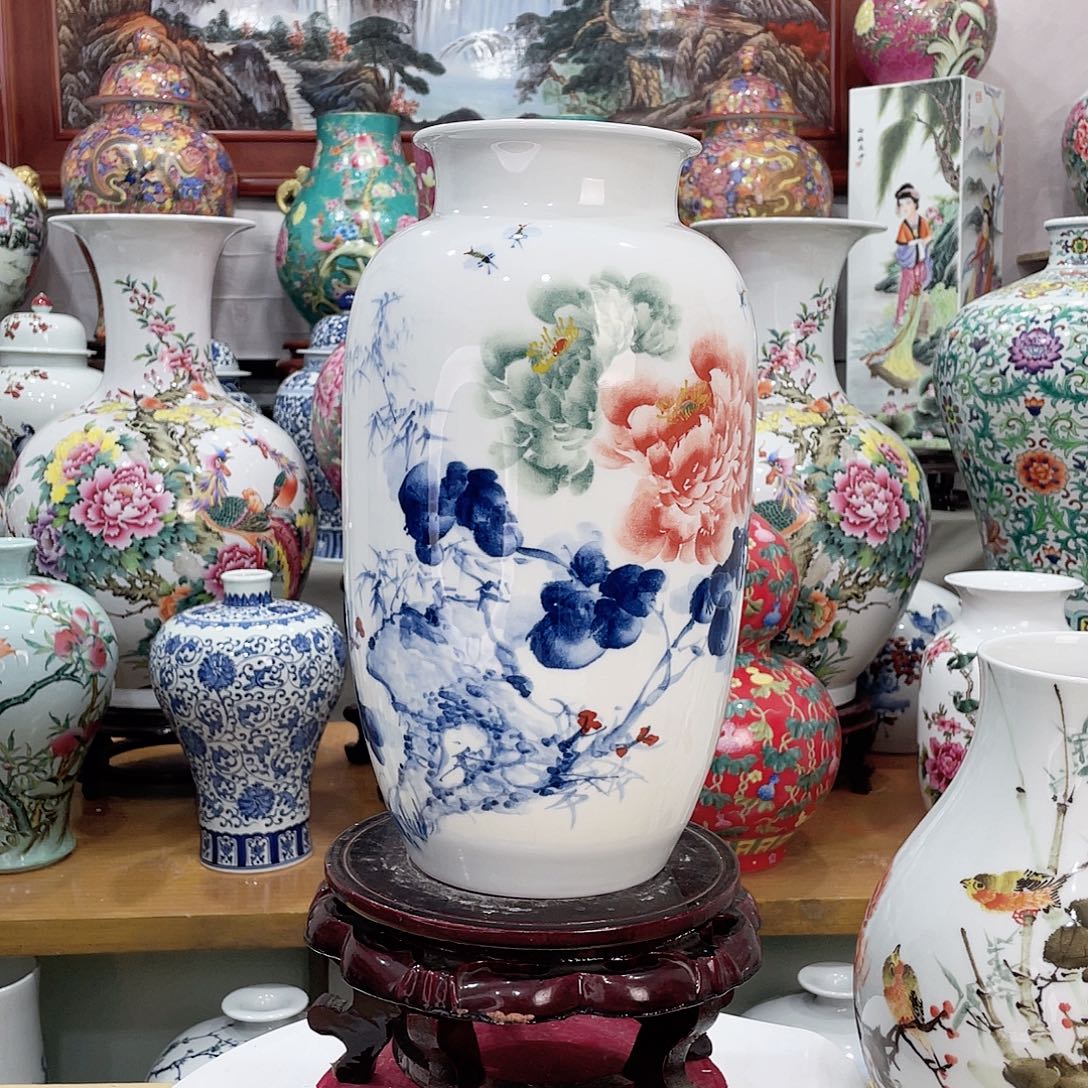 飞***鸟陶摆件景德镇的陶瓷