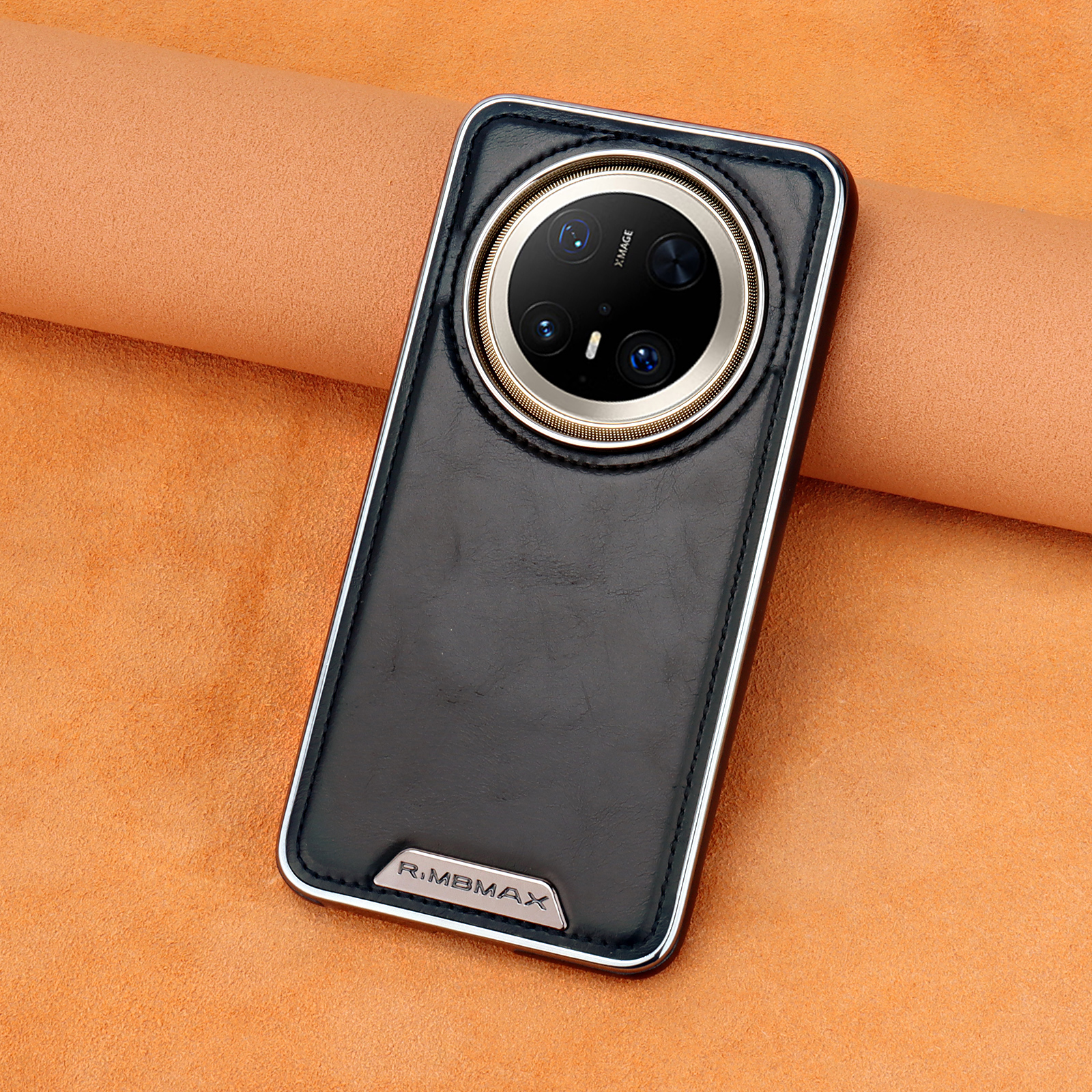 适用华为mate60pro皮纹手机壳mate70pro高级感手机壳新款皮套全包