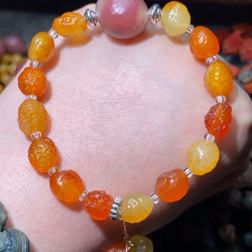 【闪购商品】玛瑙/玉髓颈饰合金✨*