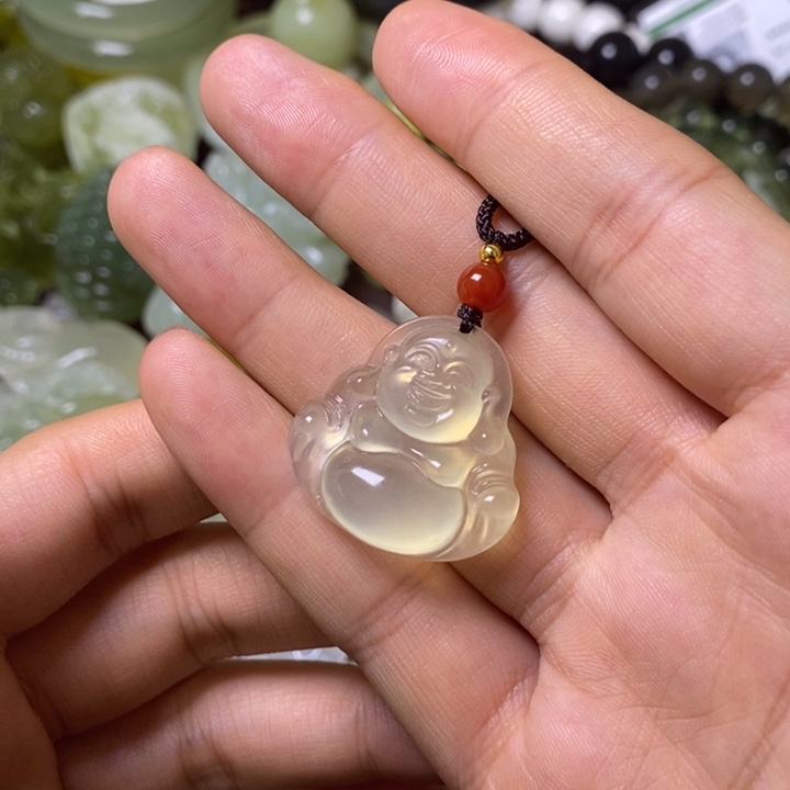岫玉岫玉颈饰未镶嵌尘****！