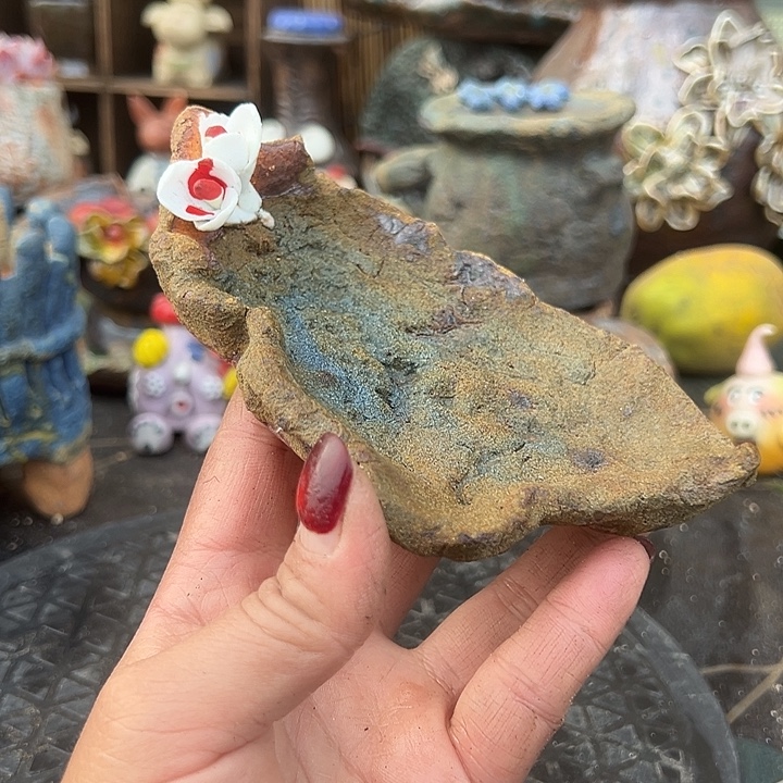 福利手工粗陶高温花盆